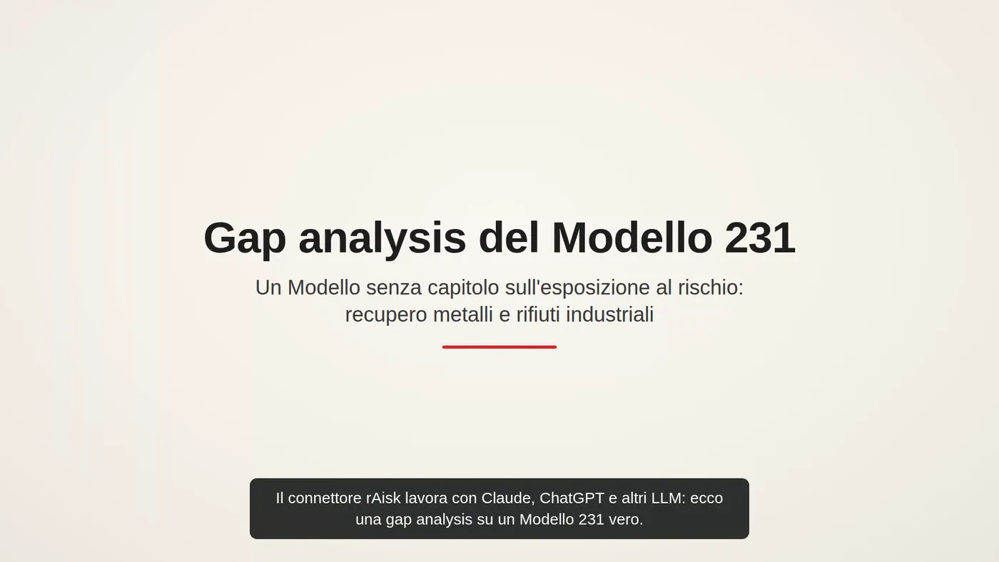 Fotogramma del video «Gap analysis del Modello 231»